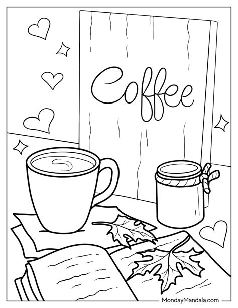 coffee coloring pages|coffee adult coloring book.